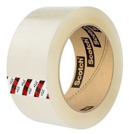 371+ 72Mm X 1500M Scotch Clear Box Sealing Tape 4/Cs